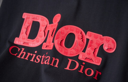 Dior Ripped Logo T-Shirt / Black - Afbeelding 2