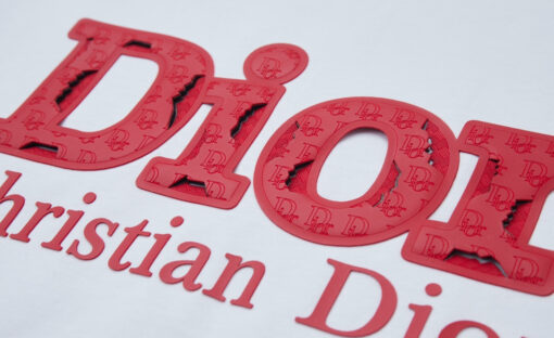 Dior Ripped Logo T-Shirt / White - Afbeelding 5