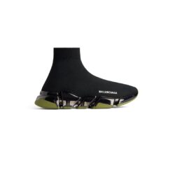 Balenciaga Speed 2.0 Clear Sole - Olive Green