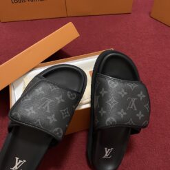 Alternative view of Louis Vuitton Slides - Black / Silver