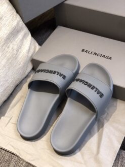 Balenciaga Slides - Gray
