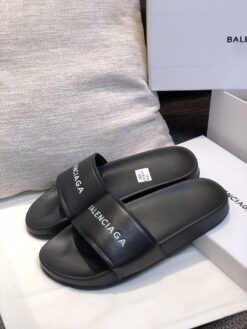 Alternative view of Balenciaga Slides - Black / Gray