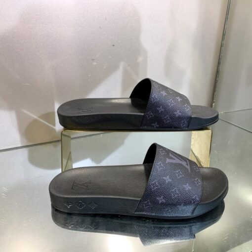 Louis Vuitton Slides - Black / Roman Silver - Afbeelding 5