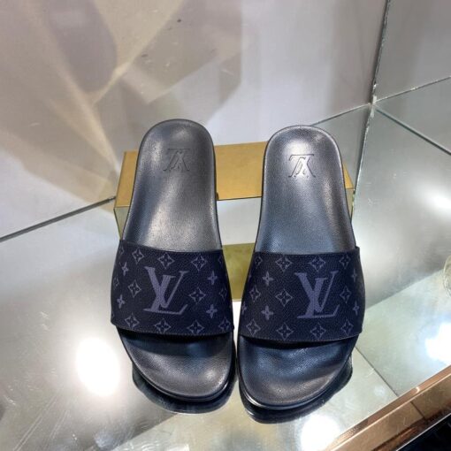 Louis Vuitton Slides - Black / Roman Silver - Afbeelding 2