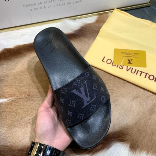 Louis Vuitton Slides - Black / Roman Silver - Afbeelding 3