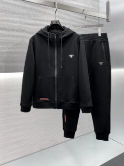 Alternative view of Prada Jogging Suit - Black / Red