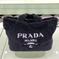 Prada Fur Bag - Black