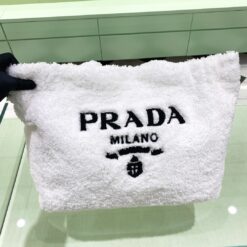 Prada Fur Bag - White