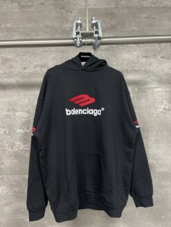 Balenciaga Hoodie - Black / Red