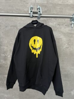 Balenciaga Smiley Hoodie - Black