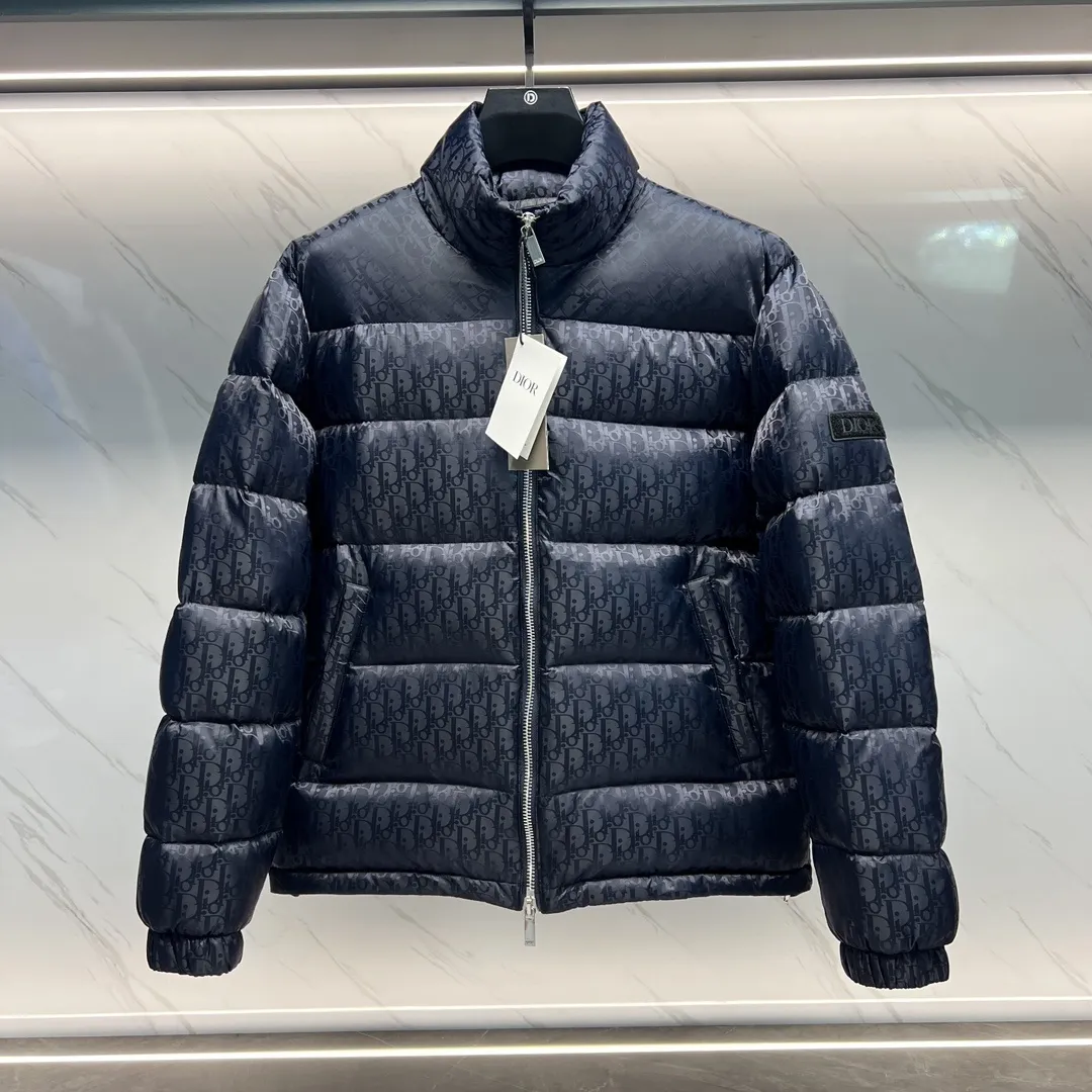 Dior Oblique Puffer - Navy Blue
