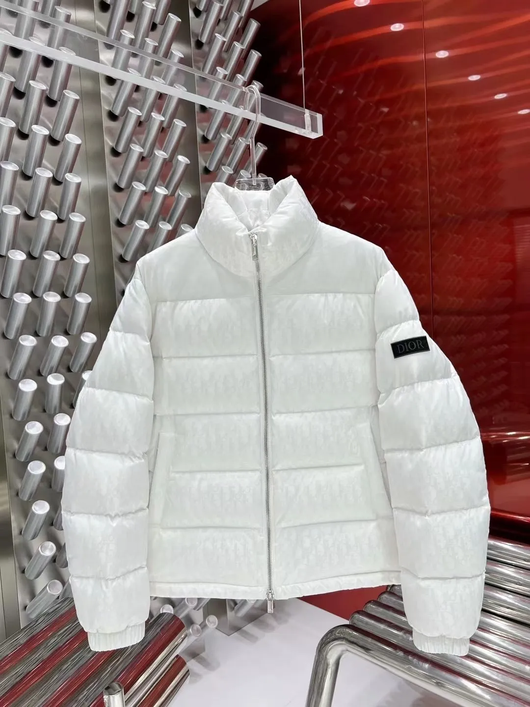 Dior Oblique Puffer - White